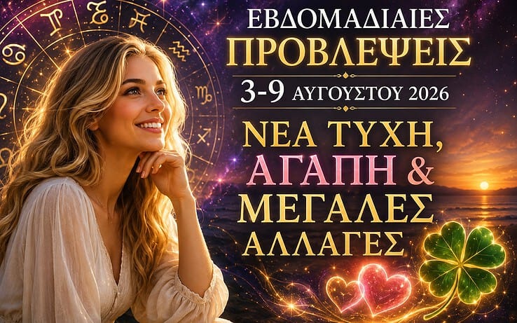 Εβδομαδιαίες Προβλέψεις 3 – 9 Αυγούστου 2026: Νέα ξεκινήματα, αλλαγές και η δύναμη της Αφροδίτης στον Ζυγό