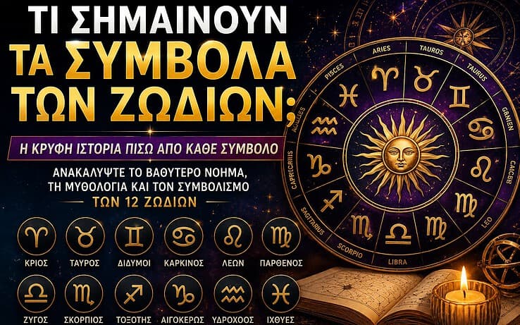 Τι σημαίνουν τα σύμβολα των ζωδίων; Η κρυφή ιστορία πίσω από κάθε ζώδιο