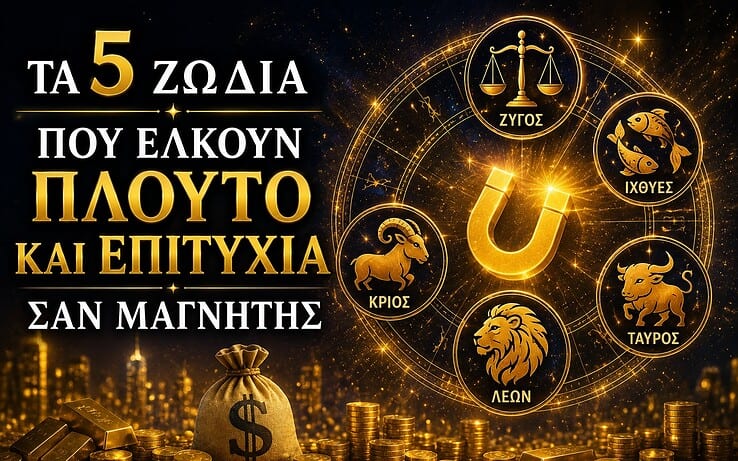 Τα 5 ζώδια που έλκουν πλούτο και επιτυχία σαν μαγνήτης