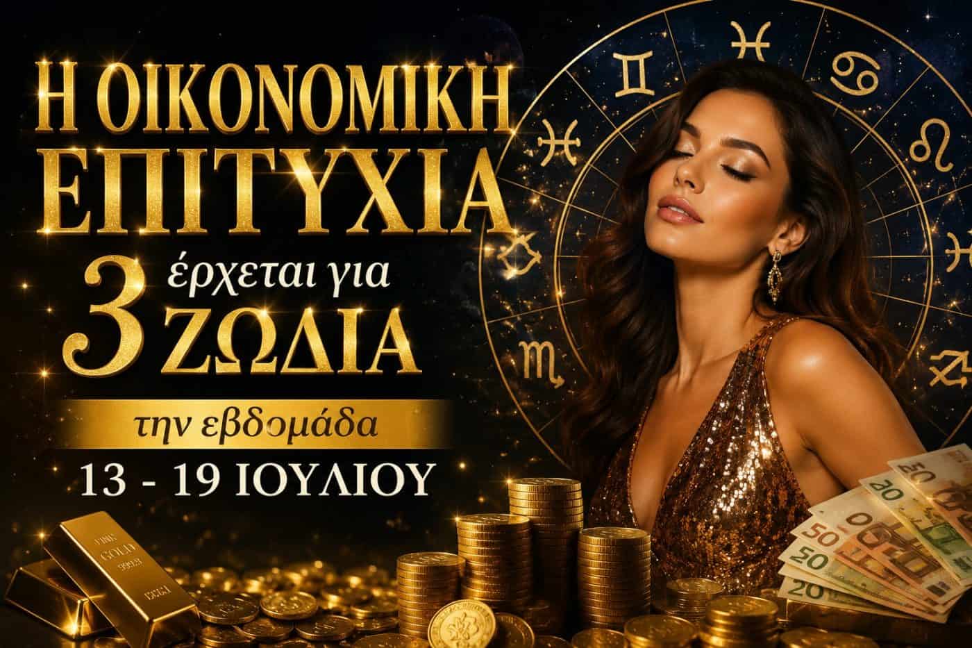 Η οικονομική επιτυχία έρχεται για 3 ζώδια την εβδομάδα 13 – 19 Ιουλίου