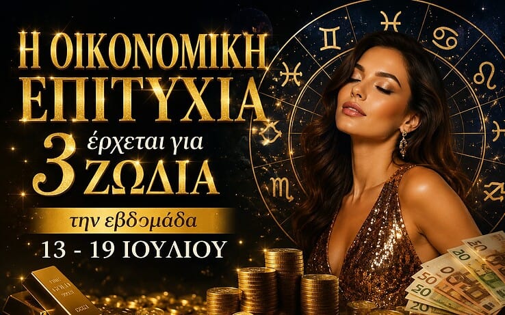 Η οικονομική επιτυχία έρχεται για 3 ζώδια την εβδομάδα 13 – 19 Ιουλίου