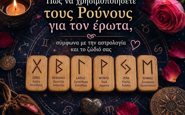 Πώς να χρησιμοποιήσετε τους Ρούνους για τον έρωτα, σύμφωνα με την αστρολογία και το ζώδιό σας