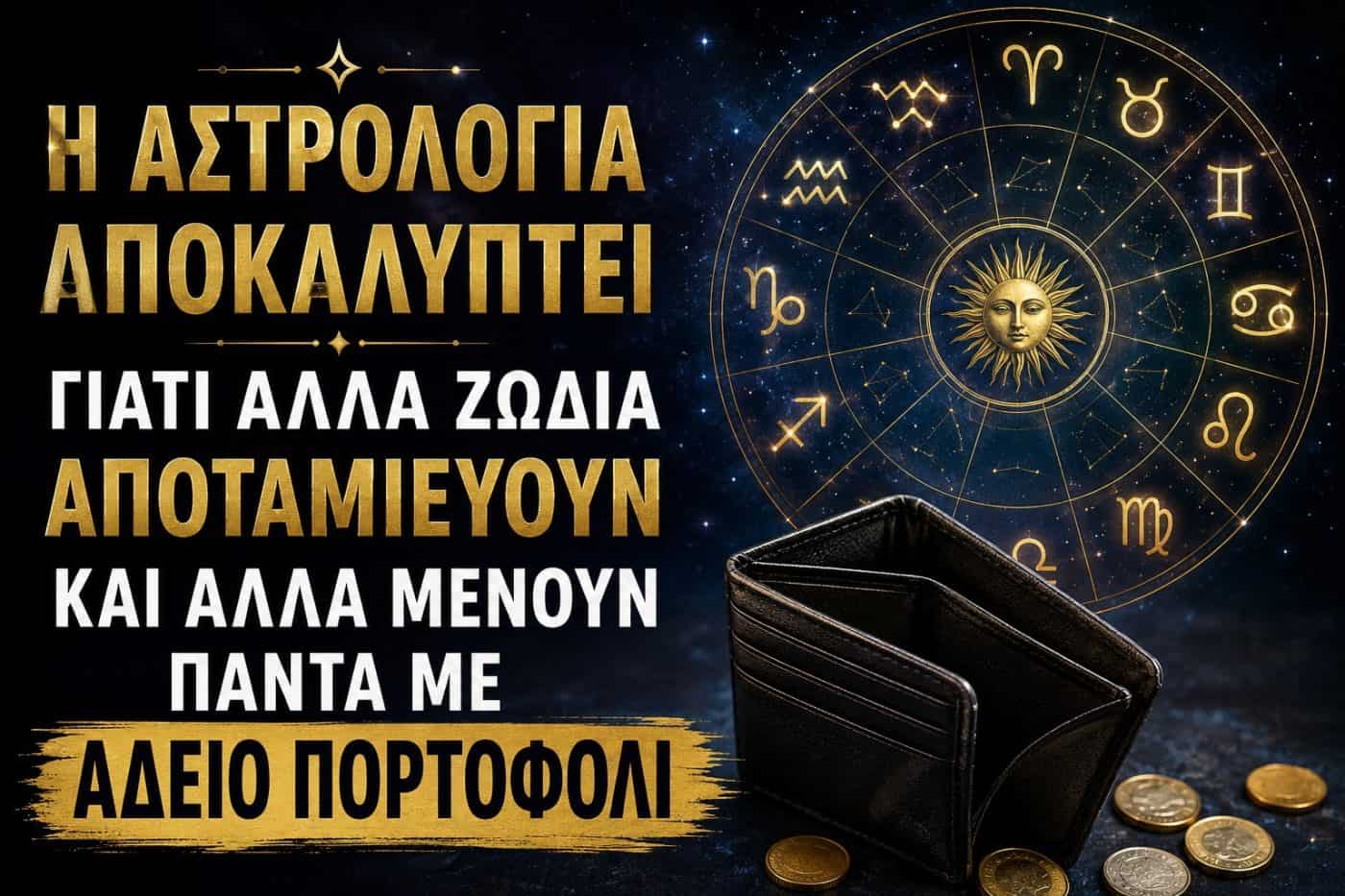 Η αστρολογία αποκαλύπτει γιατί άλλα ζώδια αποταμιεύουν και άλλα μένουν πάντα με άδειο πορτοφόλι