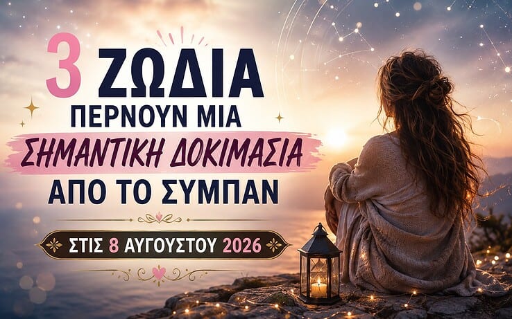 3 ζώδια περνούν μια σημαντική δοκιμασία από το σύμπαν στις 8 Αυγούστου 2026