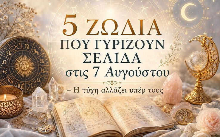 5 ζώδια που γυρίζουν σελίδα στις 7 Αυγούστου – Η τύχη αλλάζει υπέρ τους