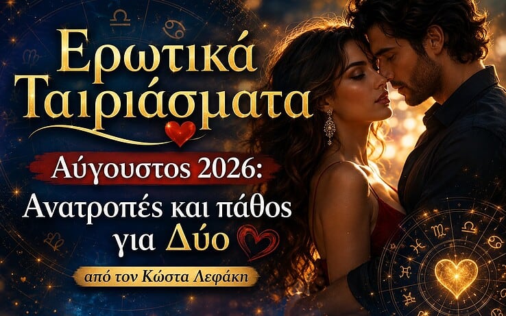 Αύγουστος 2026: Ανατροπές και πάθος για Δύο από τον Κώστα Λεφάκη