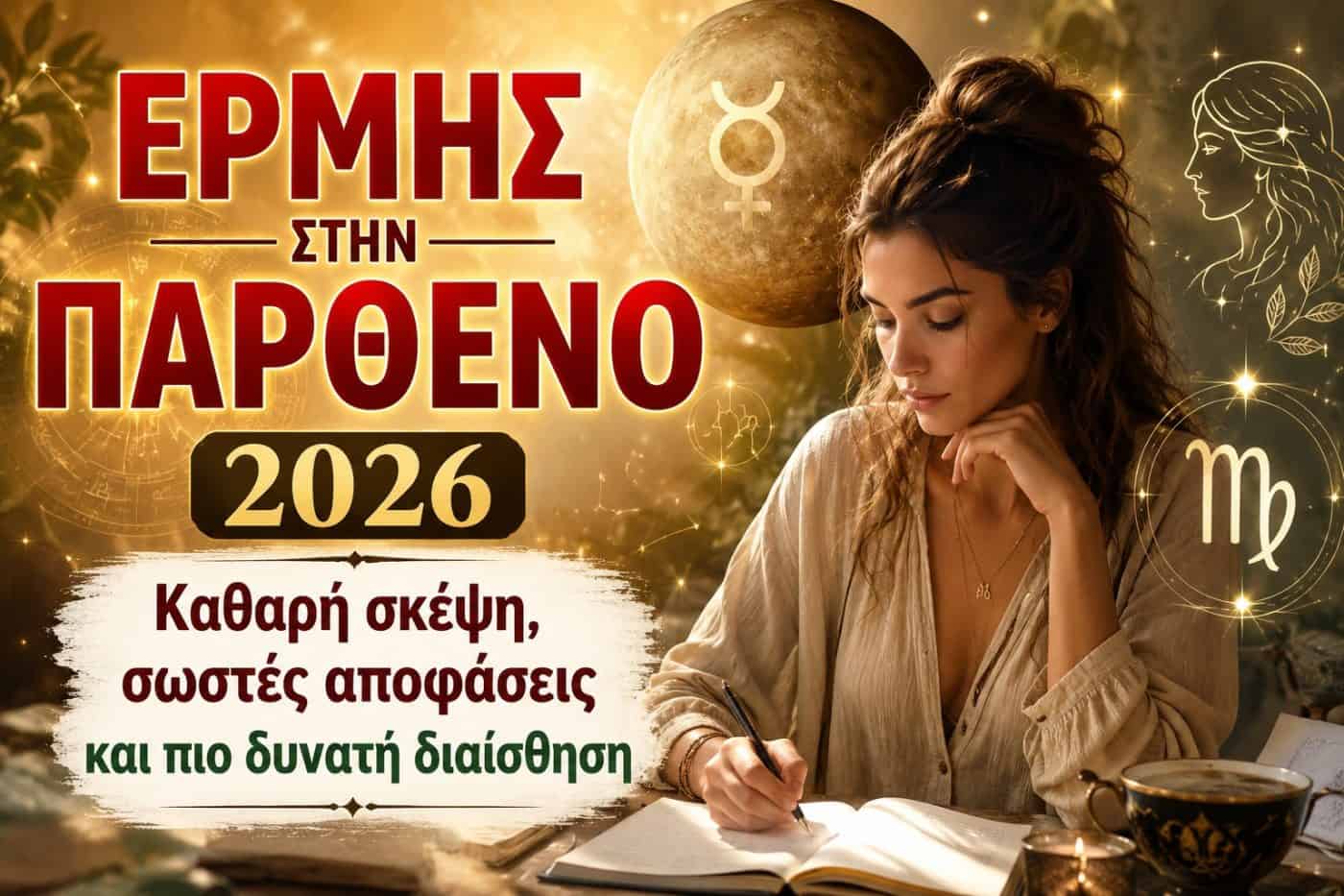 Ερμής στην Παρθένο 2026: Καθαρή σκέψη, σωστές αποφάσεις και πιο δυνατή διαίσθηση