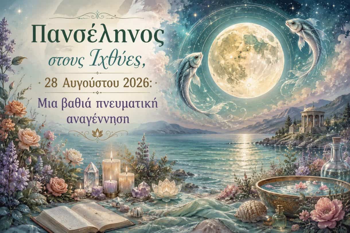 Πανσέληνος στους Ιχθύες, 28 Αυγούστου 2026: Μια βαθιά πνευματική αναγέννηση