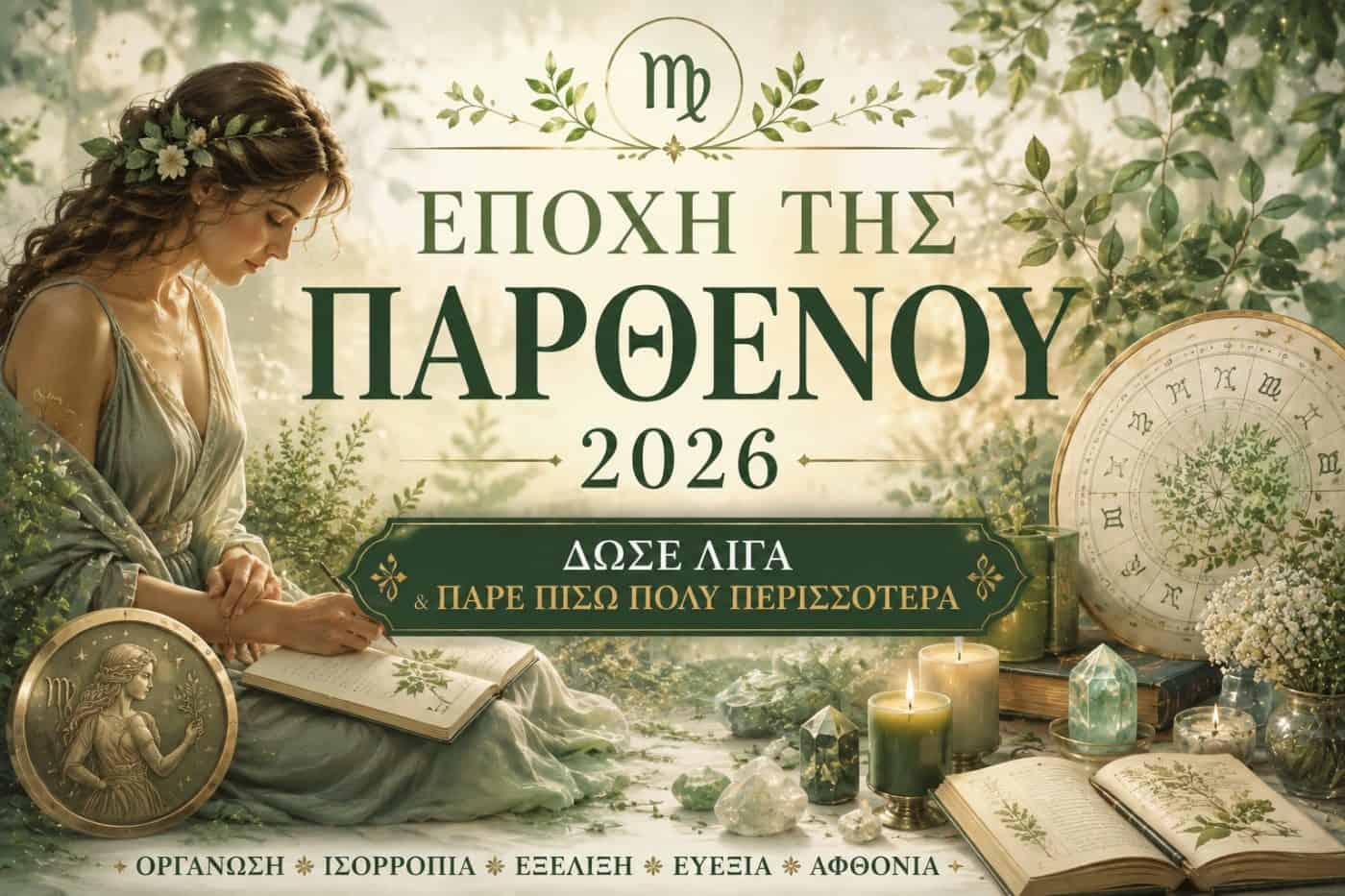 Εποχή της Παρθένου 2026: Δώσε λίγα, πάρε πίσω πολύ περισσότερα