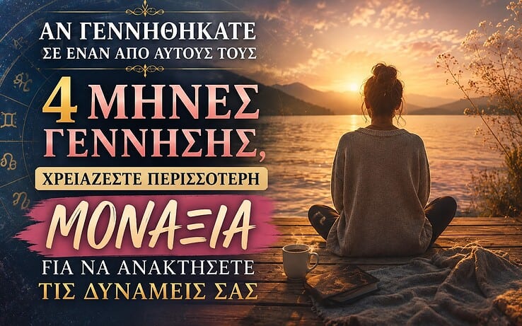 Αν γεννηθήκατε σε έναν από αυτούς τους 4 μήνες, χρειάζεστε περισσότερη μοναξιά για να ανακτήσετε τις δυνάμεις σας