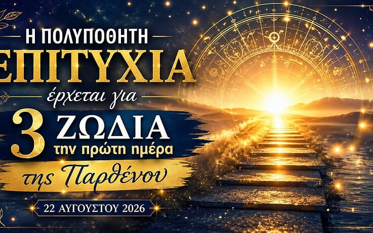 Η πολυπόθητη επιτυχία έρχεται για 3 ζώδια την πρώτη ημέρα της Παρθένου, στις 22 Αυγούστου