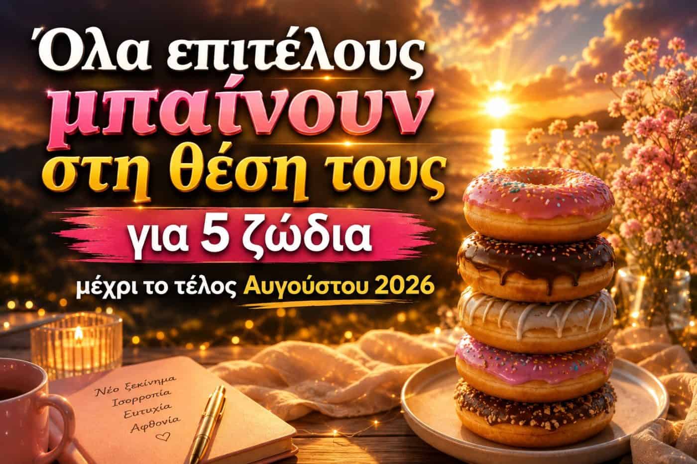 Όλα επιτέλους μπαίνουν στη θέση τους για 5 ζώδια μέχρι το τέλος Αυγούστου 2026