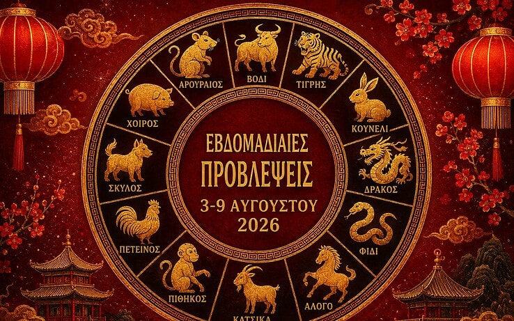 Εβδομαδιαίες προβλέψεις του Κινέζικου ωροσκοπίου: 3 – 9 Αυγούστου 2026 για όλα τα Ζώδια