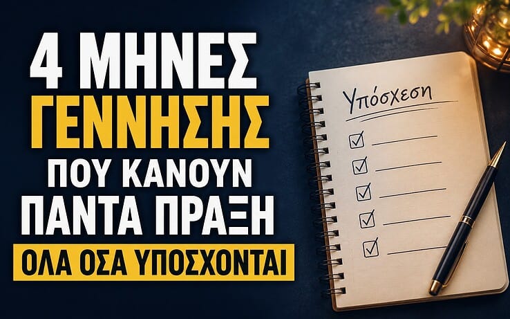 4 μήνες γέννησης που κάνουν πάντα πράξη όσα υπόσχονται