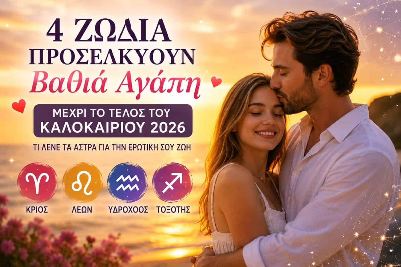 Αυτά τα 4 ζώδια θα ζήσουν έναν έρωτα που αλλάζει τη ζωή τους