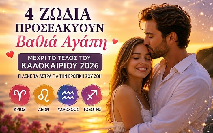 Αυτά τα 4 ζώδια θα ζήσουν έναν έρωτα που αλλάζει τη ζωή τους