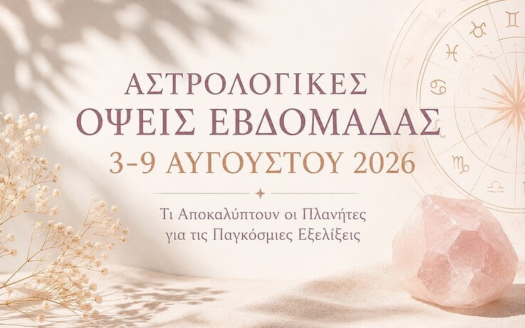 Αστρολογικές Όψεις Εβδομάδας 3-9 Αυγούστου 2026: Τι Αποκαλύπτουν οι Πλανήτες για τις Παγκόσμιες Εξελίξεις