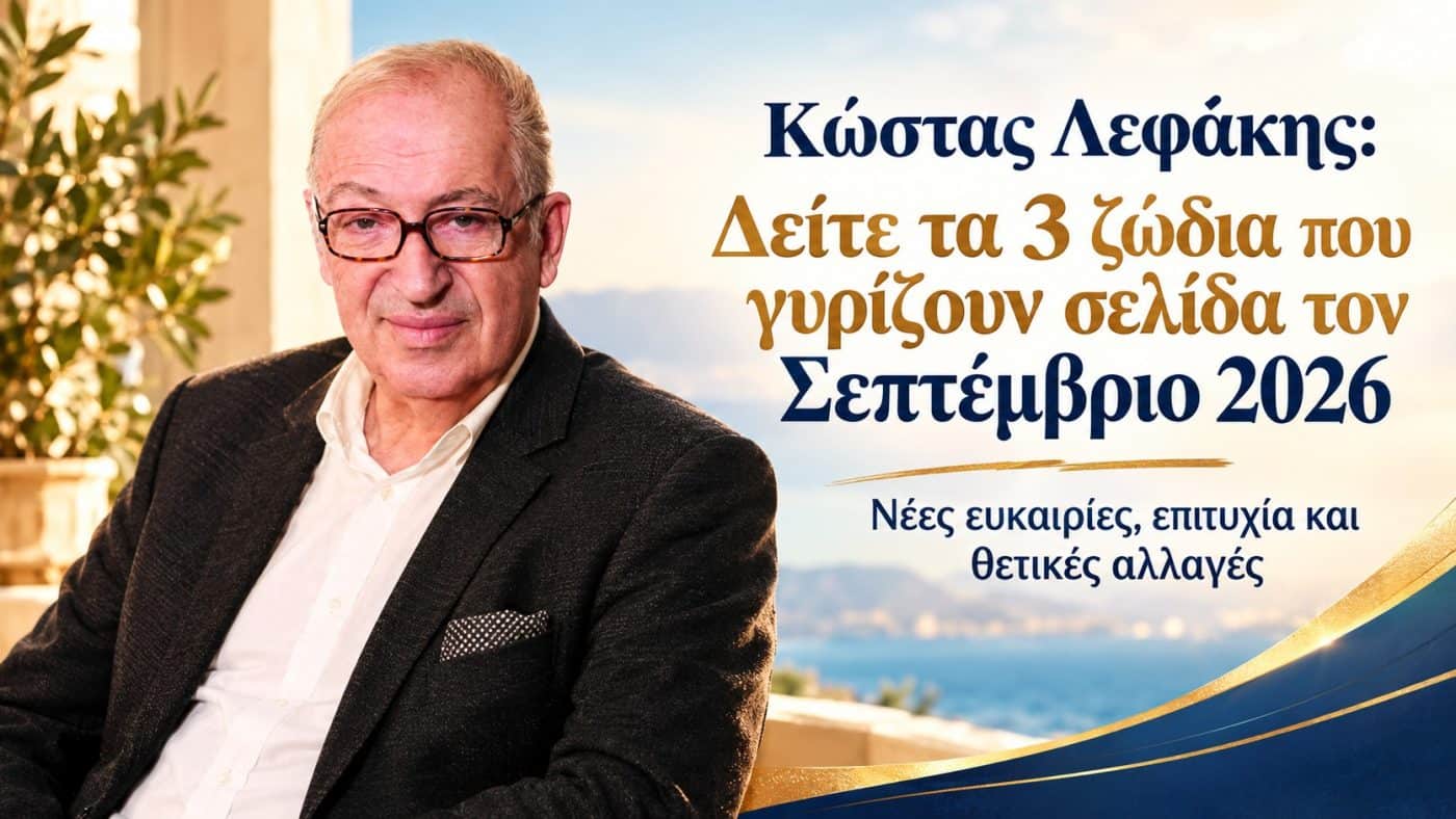 Κώστας Λεφάκης: Τα 3 ζώδια που μπαίνουν σε νέα εποχή – Τι αλλάζει μέχρι το τέλος του μήνα